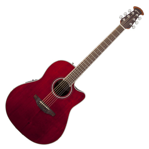 Ovation Celebrity Standard Acoustic Electric Mid Depth Bowl in Ruby Red - CS24RR