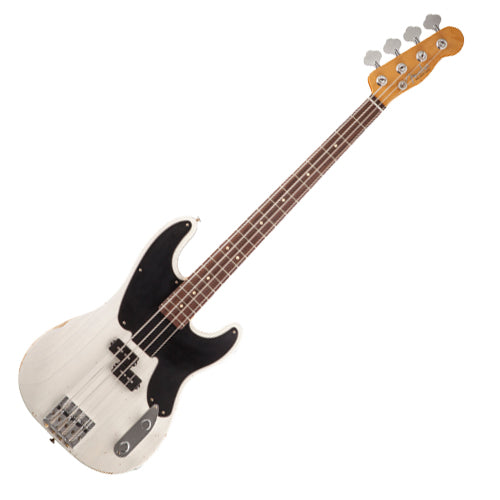 Fender Mike Dirnt Road Worn Precision Electric Bass Rosewood in White Blonde - 0138410701