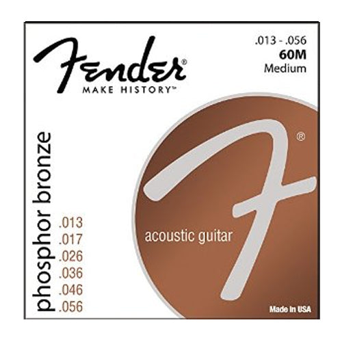 Fender Medium Phosphor Bronze Acoustic Strings 013-056 - 0730060408