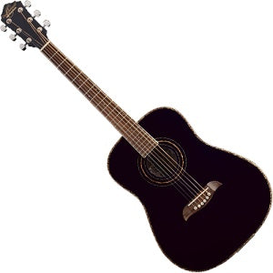 Oscar Schmidt Left Hand Acoustic Guitar in Black - OG1BLHA