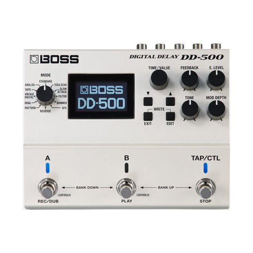 Boss DD500 Digital Delay Effects Pedal with Phrase Looper Effects Pedal