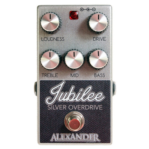Alexander JUBILEE Jubilee Silver Overdrive Effects Pedal