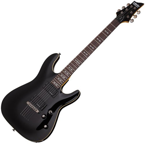 Schecter Omen 7 String Electric Guitar in Gloss Black - 2066SHC