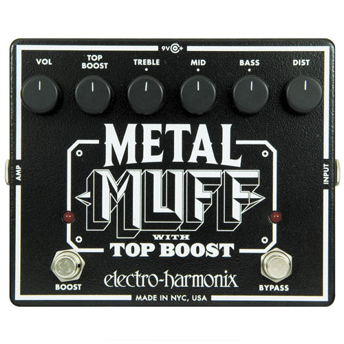 ElectroHarmonix METALMUFF Metal Muff Distortion with Top Boost Effects Pedal
