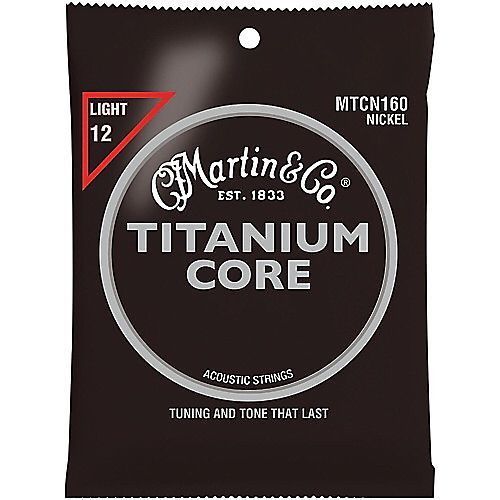 Martin Titanium Core Acoustic Strings Light Gauge 012-055 - MTCN160