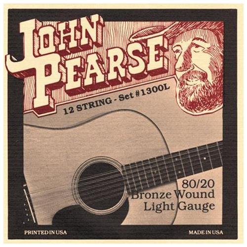 John Pearse 12 String 80/20 Bronze Acoustic Strings 010-047 - 1300L
