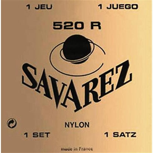 Savarez 520R Nylon Classical Strings - Guitar High Tension