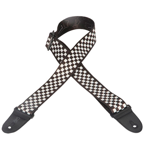 Levys 2" Polyester Guitar Strap with Checkerboard Design - MP28