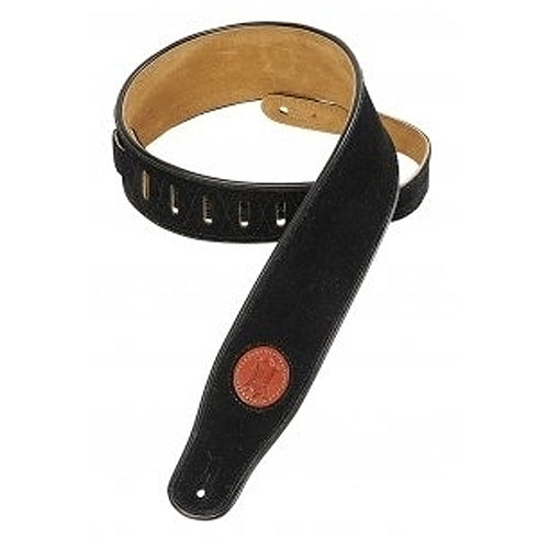 Levys 2 1/2" Signature Series Suede Guitar Strap in Black - MSS3BLK