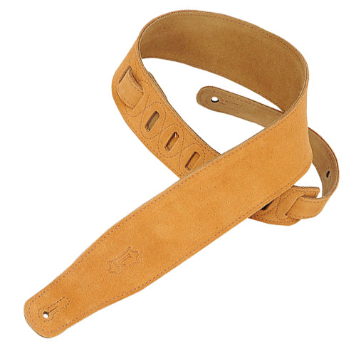 Levys 2-1/2" Suede Guitar Strap in Honey - MS26HNY