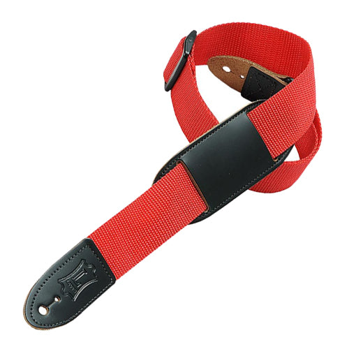 Levys 1-1/2" Poly Youth Guitar / Ukulele Strap in Red - M8PJRED