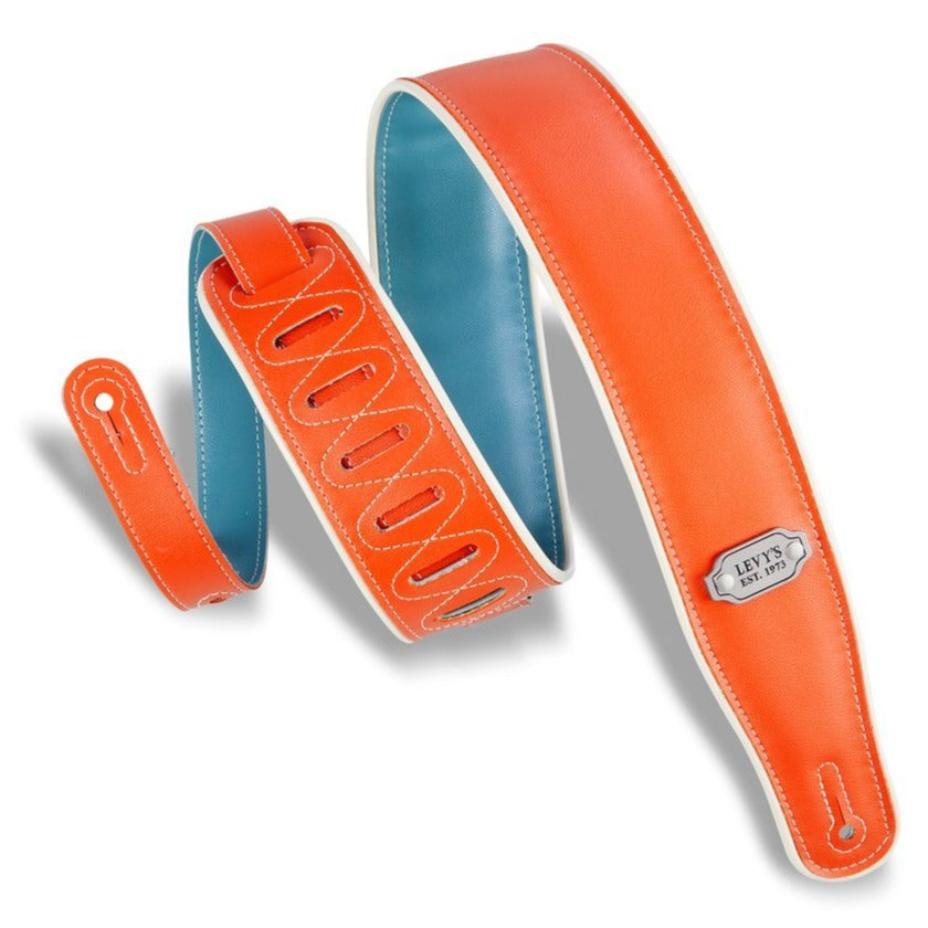 Levys 2.5" Double Sided Vinyl Strap Orange Teal - M26VCPORGTEL