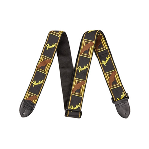 Fender Guitar Strap in Black Yellow and Brown - 0990681000