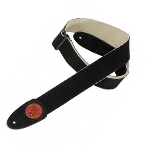 Levys 2" Signature Series Suede Guitar Strap in Black - MSS7BLK
