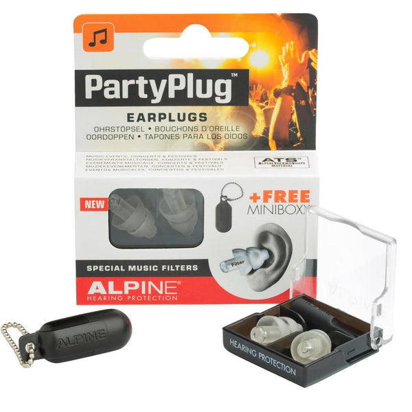 Alpine Ear Plugs for Loud Music - PARTYPLUGCLR