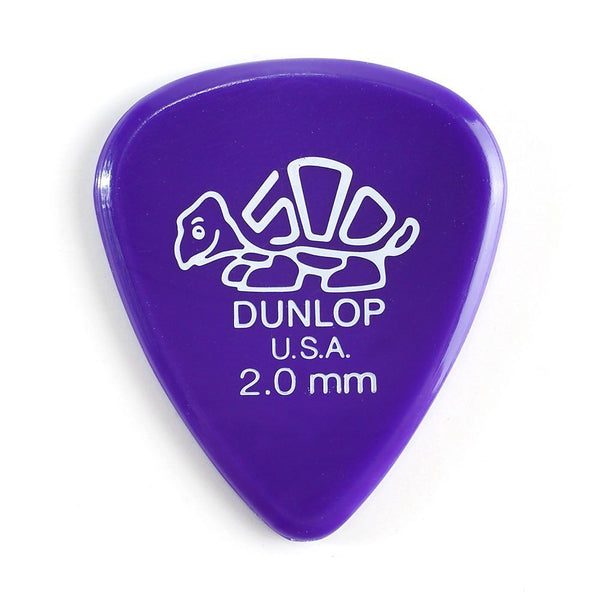 Dunlop 41P20 Delrin 500 Players Pick Pack 2.0mm - 12 pack