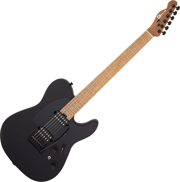 Charvel Pro-Mod So-Cal Style 2 Electric Guitar 24 HH 2PT CM Ash, Caramelized Maple in Black Ash - 2966511503