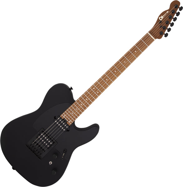 Charvel Pro-Mod So-Cal Style 2 Electric Guitar 24 HH Hard Tail CM, Caramelized Maple in Satin Black - 2966551568