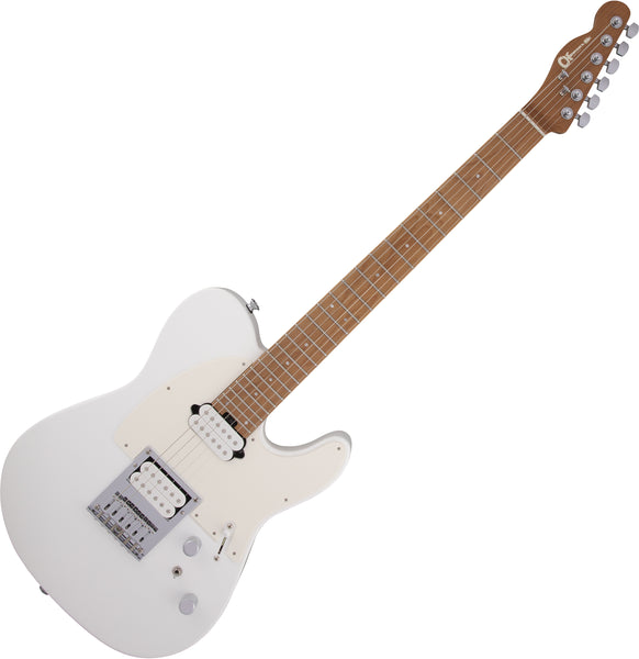 Charvel Pro-Mod So-Cal Style 2 Electric Guitar 24 HH Hard Tail CM, Caramelized Maple in Snow White - 2966561576