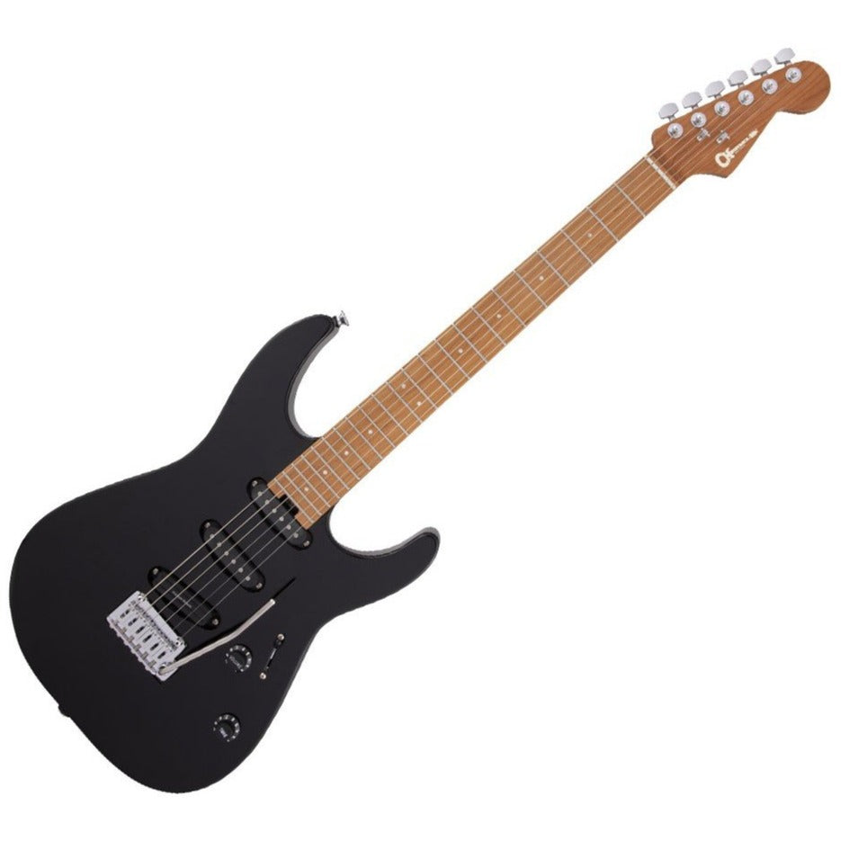 Charvel Pro-Mod DK22 Electric Guitar SSS 2PT CM Caramelized Maple in Gloss Black - 2969026503
