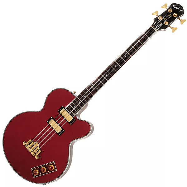 Epiphone Allen Woody Bass Guitar in Wine Red - EBAWWRGH