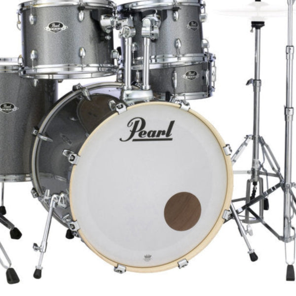 Pearl Export 5 Piece Drumkit in Grindstone Sparkle w/HWP-830 Hardware Pack /Cymbals & Throne Extra