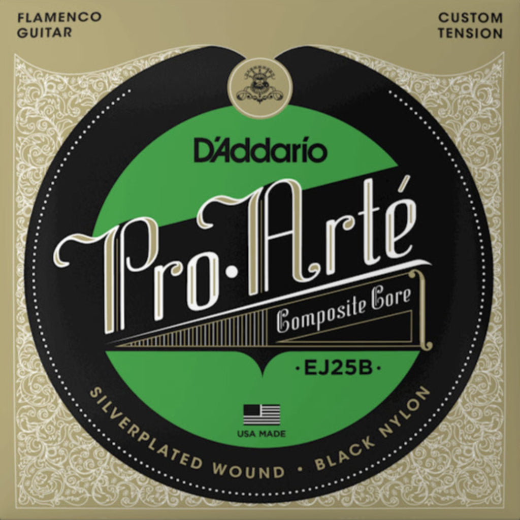 D'addario Pro-Arte Black Composite Flamenco Nylon Strings - EJ25B