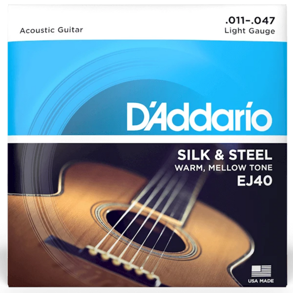 D'addario Silk & Steel Folk Acoustic Strings 011-047 - EJ40