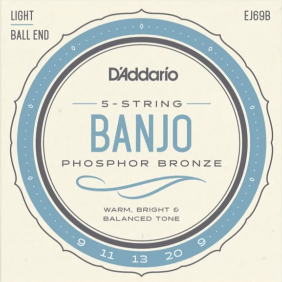 D'Addario EJ69B Ball End 5 String Banjo Strings