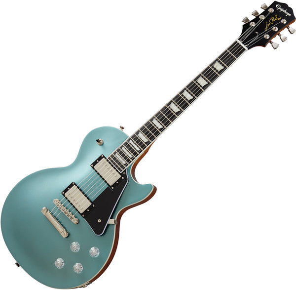 Epiphone Les Paul Modern Electric Guitar in Faded Pelham Blue - EILMFPENH