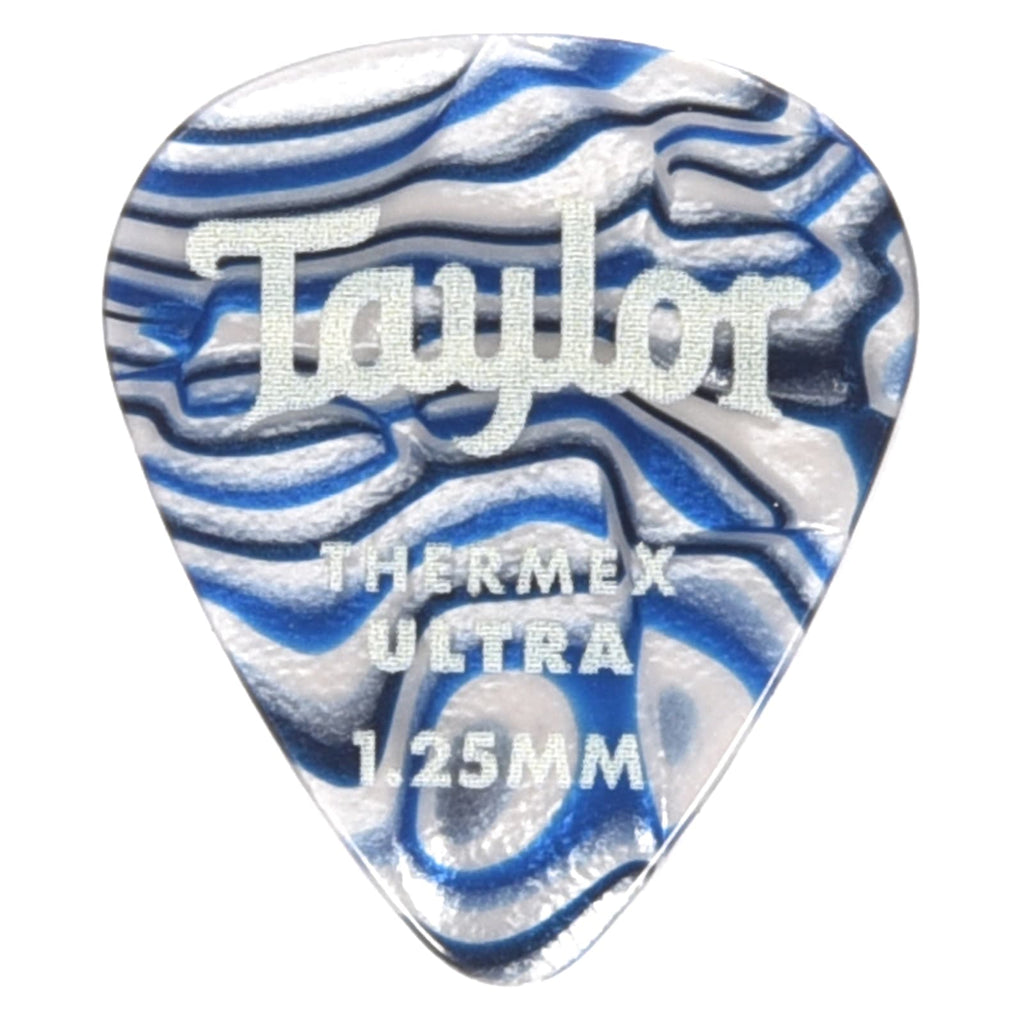Taylor 80727 Premium Darktone 351 Thermex UItra Picks Blue Swirl 1.25mm  - 6 pack