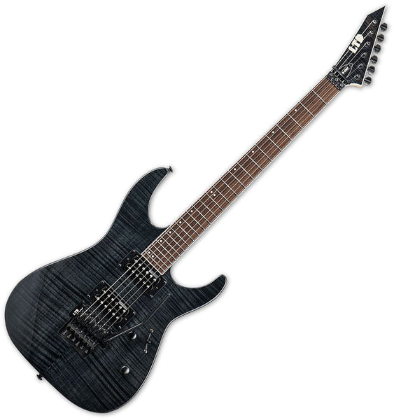 ESP LTD M-200 FM Electric Guitar Floyd Rose in See Thru Black-LM200FMSTBLK