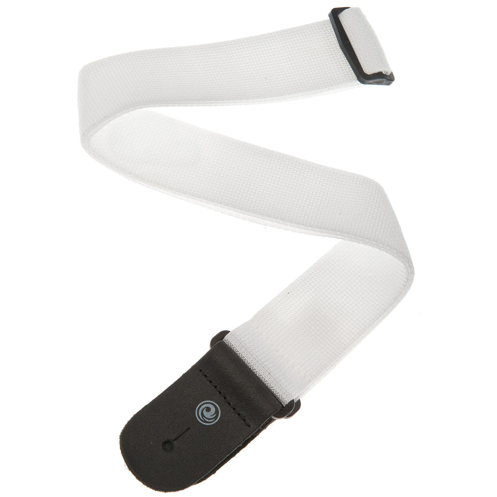 D'Addario Poly White Guitar Strap - PWS108