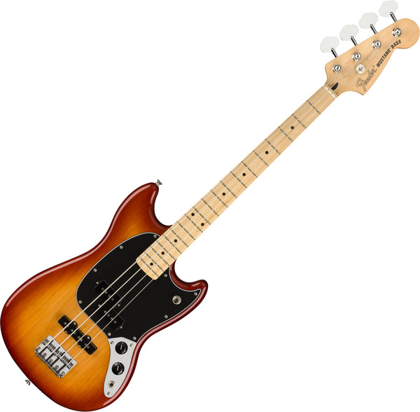 Fender Player Mustang PJ Bass Electric Bass Maple Fingerboard in Sienna Sunburst - 0144052547