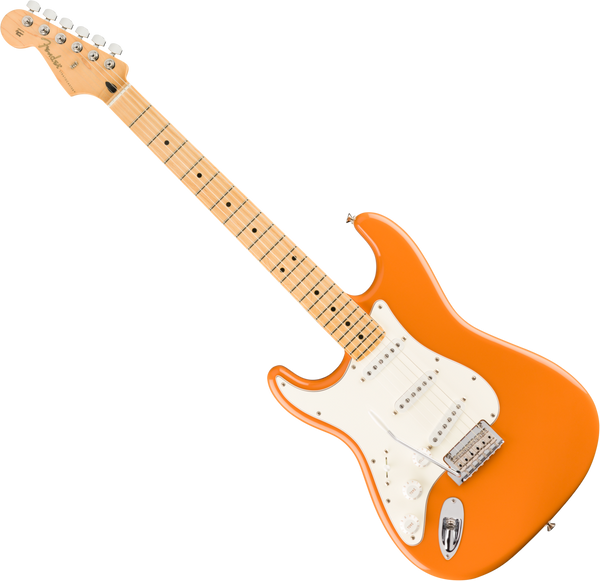 Fender Left Hand Player Stratocaster Electric Guitar Maple in Capri Orange - 0144512582