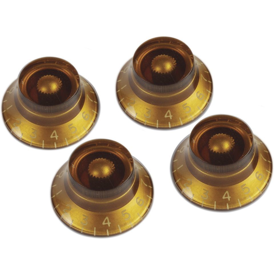 Gibson Top Hat Knob Set in Amber - HK030