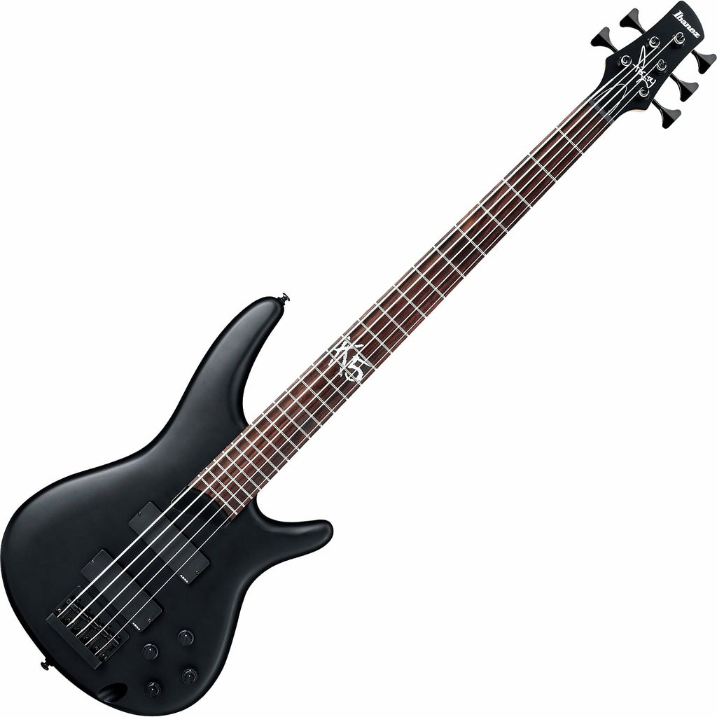 Ibanez Fieldy Signature 5 String Electric Bass in Black Flat - K5BKF