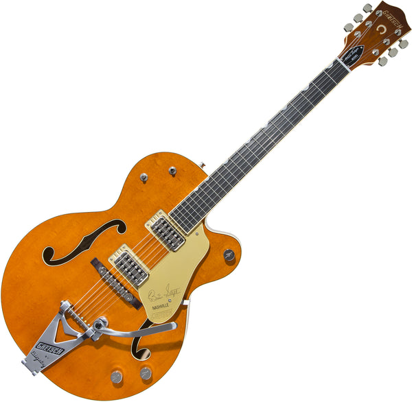 Gretsch Brian Setzer '59 Nashville Hollow Body Electric Guitar Bigsby in Smoke Orange w/Case - G6120T-BSSMK