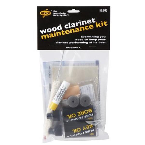 Herco HE105 Ebony Rosewood Wood Clarinet Maintenance Cleaning Kit