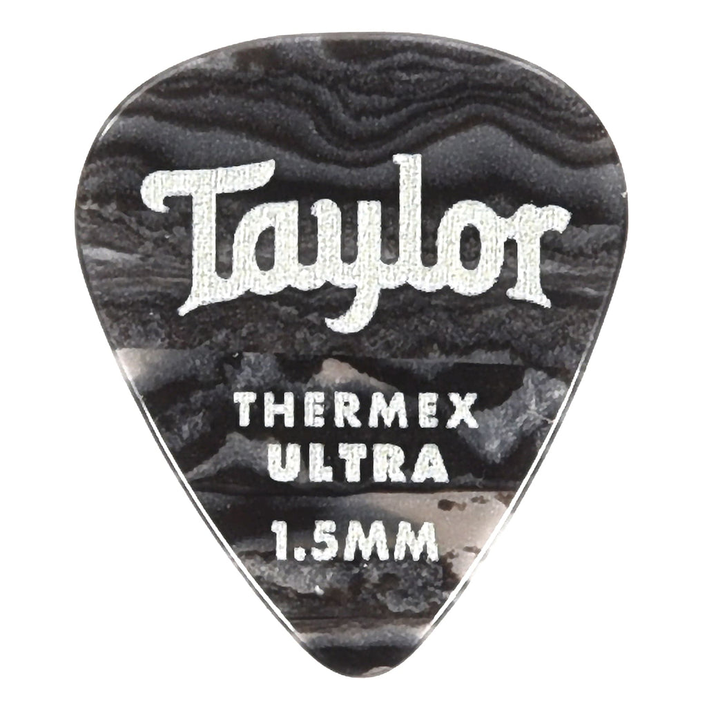 Taylor 80718 Premium Darktone 351 Thermex UItra Picks Black Onyx 1.5mm  - 6 pack