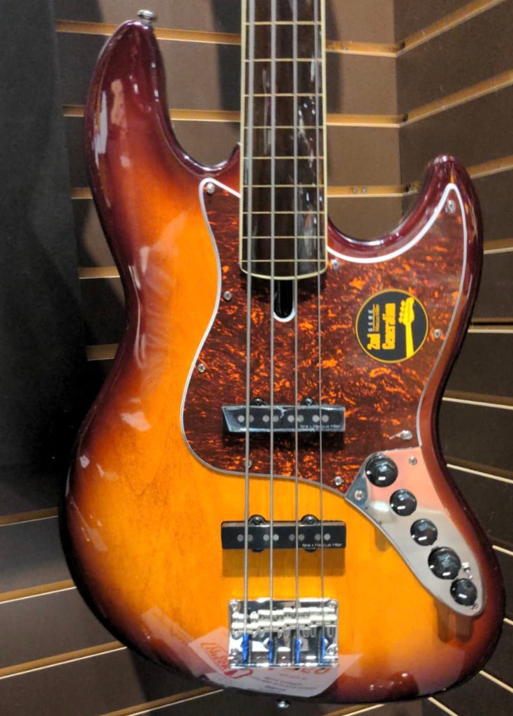 Sire Sire Marcus Miller V7 2nd Generation Fretless 4 String Electric Bass in Tobacco Sunburst - V7ALDER4FLTS