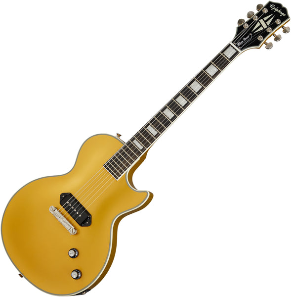 Epiphone Jared James Nichols Les Paul Custom Electric Guitar in Gold Glory w/Case - ELJNDGNH