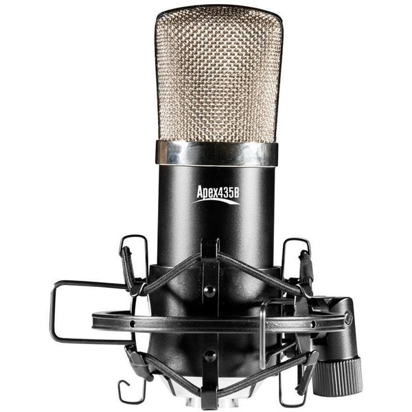 Apex APEX435B Stubby Large Diaphragm Studio Cardioid Condenser Microphone