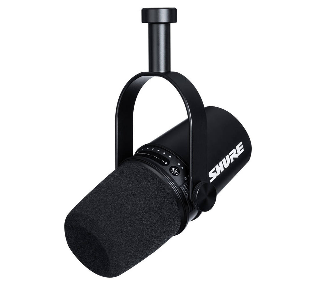 Shure MV7 XLR/USB Dynamic Recording/Podcasting Microphone in Black - MV7K