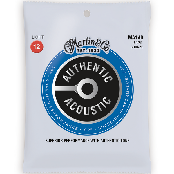 Martin 80/20 Bronze Acoustic Strings Light 012-054 - MA140