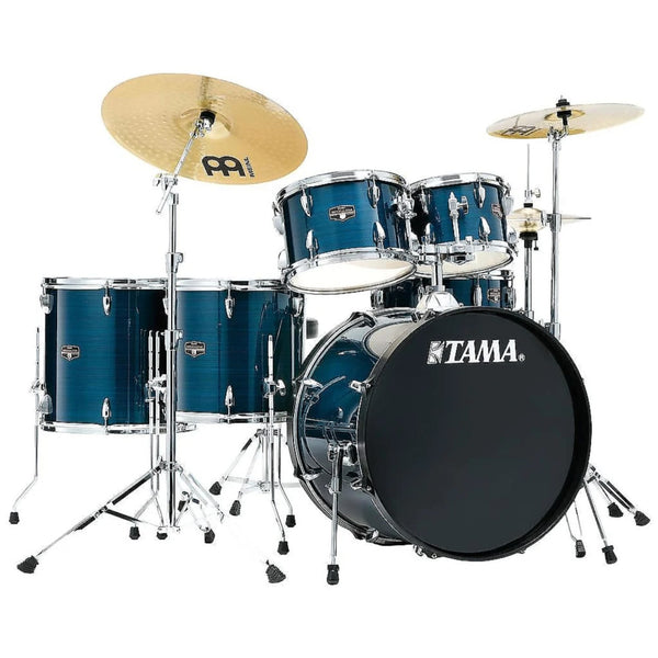 Tama ImperialStar 5PC Drumkit w/Hardware & Meinl Cymbals in Hairline Blue - IE52CHLB