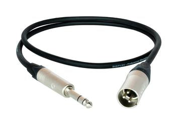 Digiflex 20' Male XLR to 1/4" TRS Cable - NXMS20