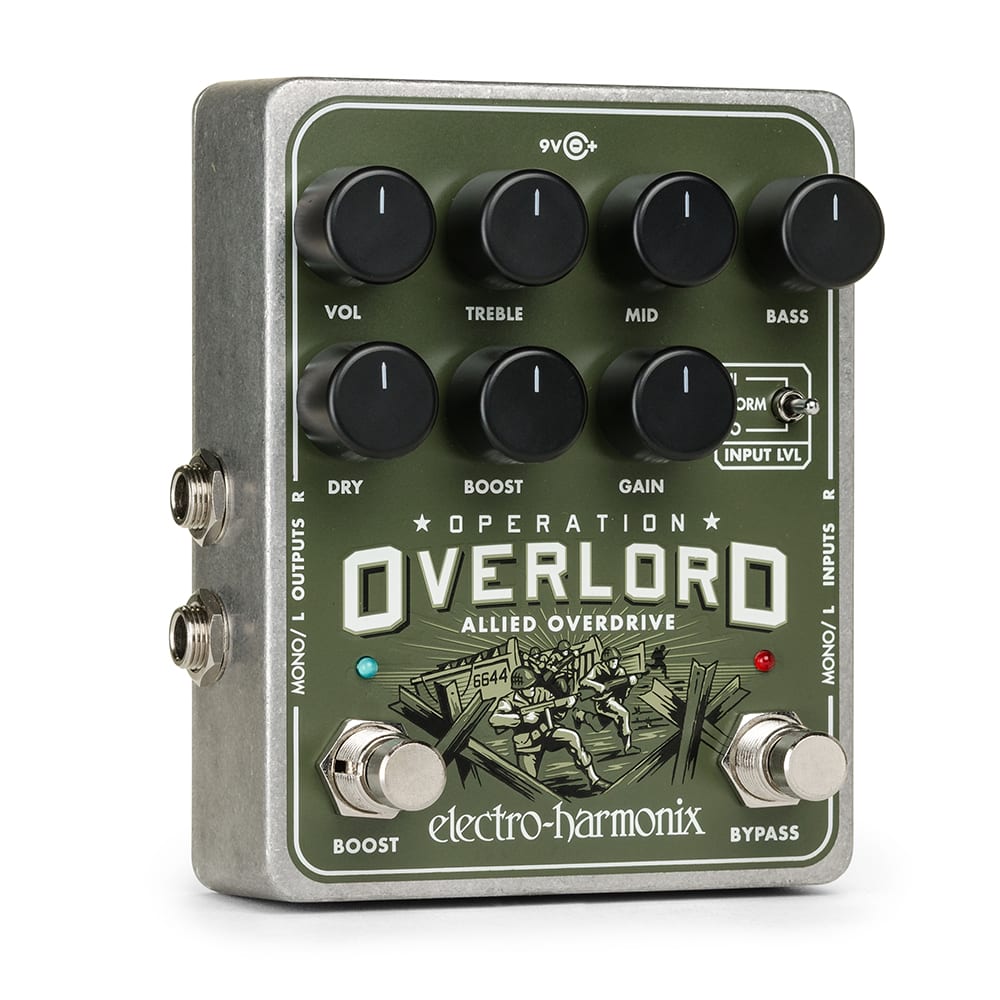 ElectroHarmonix Operation Overlord Allied Overdrive Effects Pedal - OVERLORD