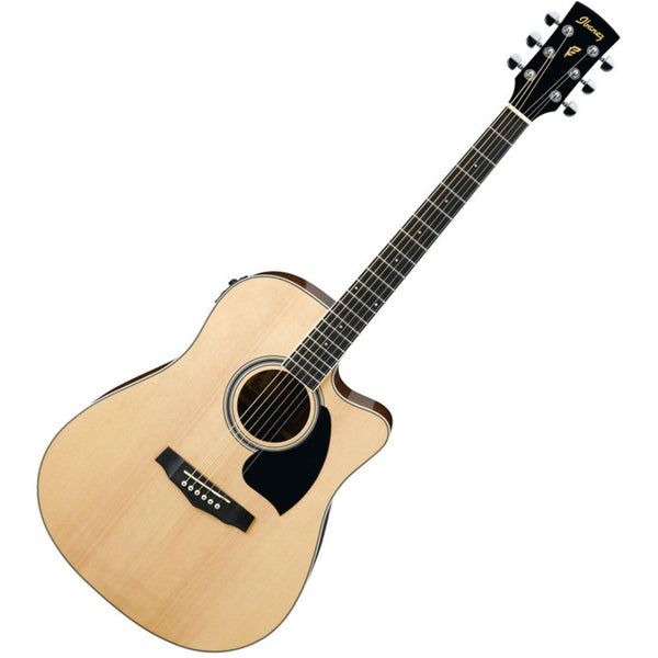 Ibanez Performance Dreadnought Cutaway Acoustic Electric in Natural - PF15ECENT