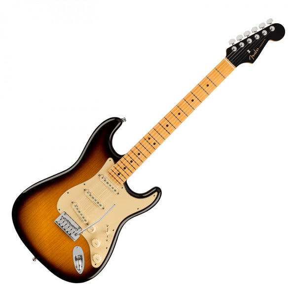 Fender Ultra Luxe Stratocaster Electric Guitar Maple in 2 Tone Burst w/Case - 0118062703